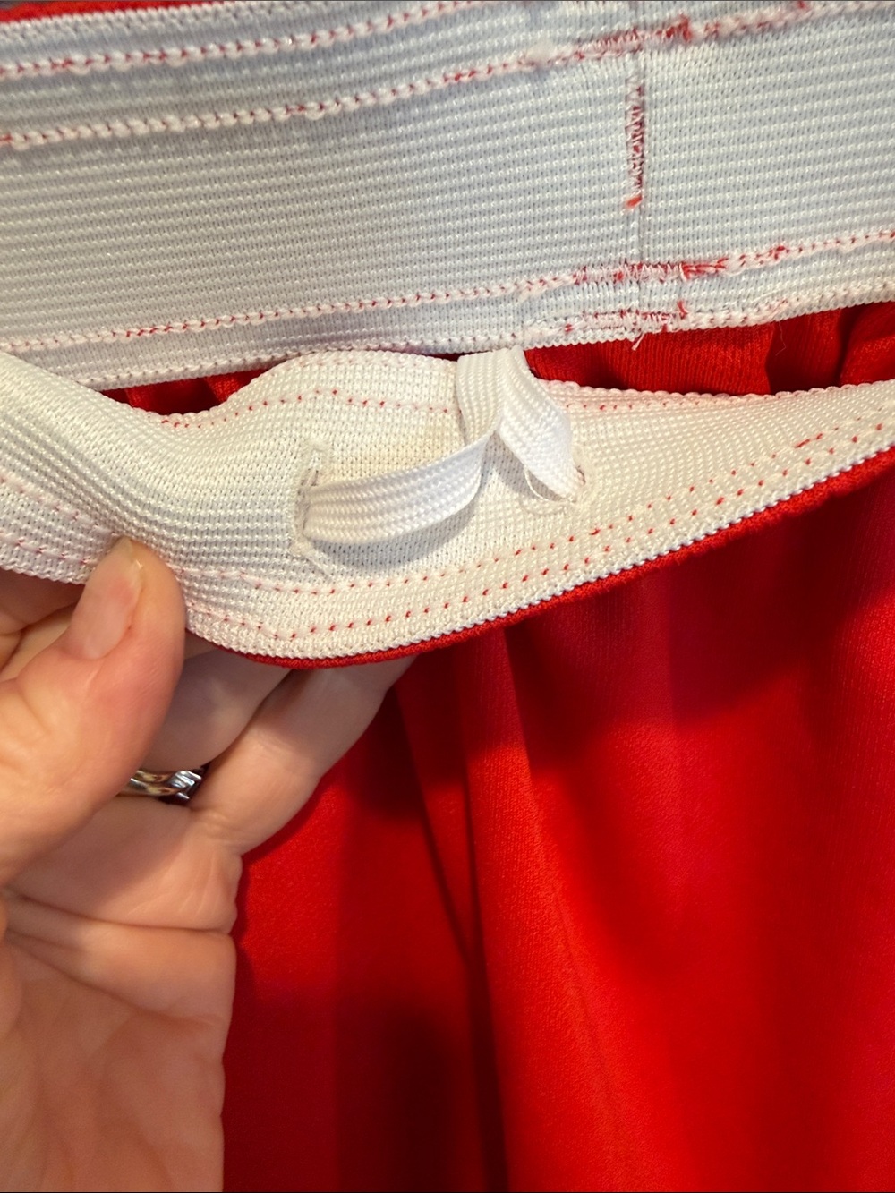 Nike Red Athletic Skirt with White Side Panels - Picture 4 of 8